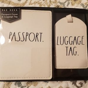 Rae Dunn Passport holder and luggage tag travel
